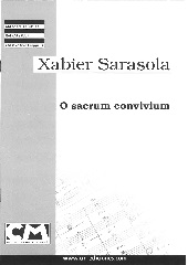O sacrum convivium [SATB]
