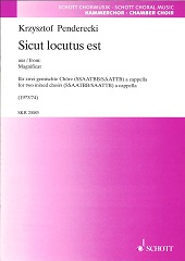 Sicut locutus est from Magnificat