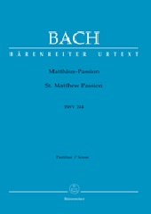 Matthaus-Passion BWV244 [紙装・フルスコア]