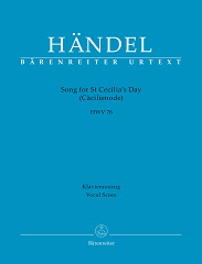 Song for St Cecilia's Day (Cacilienode) HWV 76