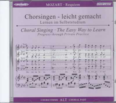 パート別練習用CD ミュージック・パートナー「モーツァルト:レクイエム(バイヤー版)」(アルト)