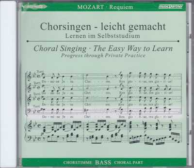 パート別練習用CD ミュージック・パートナー「モーツァルト:レクイエム(バイヤー版)」(バス)