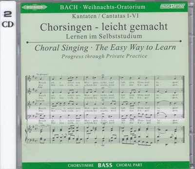パート別練習用CD ミュージック・パートナー「バッハ:クリスマスオラトリオ」(バス)