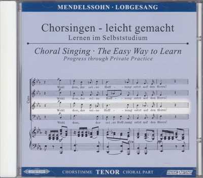 パート別練習用CD ミュージック・パートナー「メンデルスゾーン:交響曲第2番『賛歌』」(テノール)
