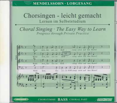 パート別練習用CD ミュージック・パートナー「メンデルスゾーン:交響曲第2番『賛歌』」(バス)